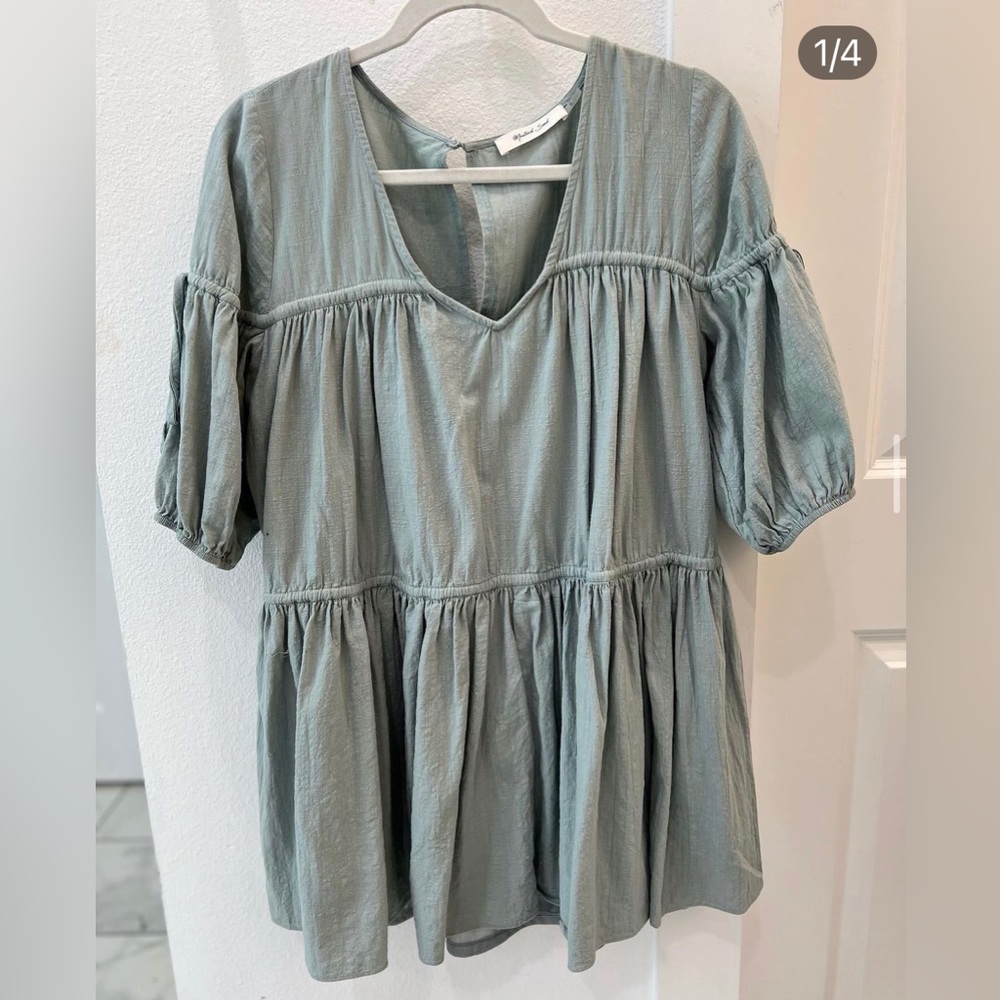 Worn once. From hemline. Medium.